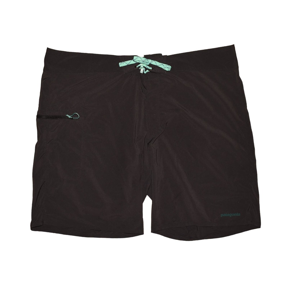 PATAGONIA $79 Stretch Planing 9" Board Shorts Solid Black Men's 40
